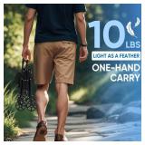 Sekey Wagon Cart with Wheels with 220LBS Capacity,Heavy Duty Wagon Carts Foldable with Drink Holders,Lightweight Utility Portable Cart for Grocery, Shopping, Garden, Camping. Black