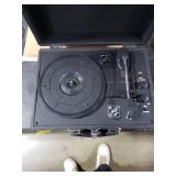 Victrola Journey Bluetooth Portable Suitcase Record Player with Built-in Speakers, 3 Speed Vinyl Record Player, RCA Out, Headphone Jack (Black)