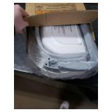 MoreFeel Collapsible Baby Bathtub for Newborn with Thermometer & 1 Hooded Towel & 1 Soft Floating Cushion,Portable Travel Bathtub with Drain Hole, Durable Foldable Baby Tubs for Infants to Toddler