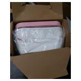 CheerTry 2-in-1 Toddler Potty Training Toilet - Larger Potty Chair & Detachable Training Seat for Boys & Girls Ages 1-3 with Flushing Sound, Wipes Storage, Toilet Paper Holder - Pink