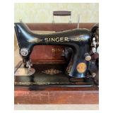 Antique Singer Sewing Machine in Case - Please Read Description