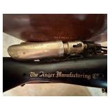 Antique Singer Sewing Machine in Case - Please Read Description