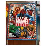 Captain America Comic, Magnet Fun Kit and Spider-Man Pez Dispenser