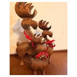 Set of Wooden Reindeer