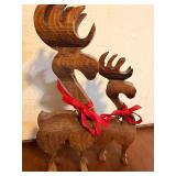 Set of Wooden Reindeer