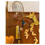 Bird Cage, Hummingbird Decor, Copper/Brass Wind Chime
