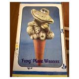Frog Plant Waterer, Herb Markers and Book, Mini Garden Tools