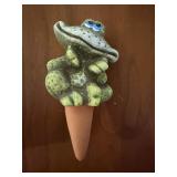 Frog Plant Waterer, Herb Markers and Book, Mini Garden Tools