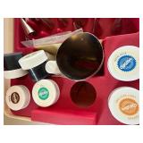 Wilton Tool Box Filled w/ Decorating Tools and Cake Serving Boards