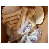 Cake Decorating Items and Candy Molds in a Basket