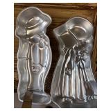 Cake Pans - Boy and Girl and Wilton Knives