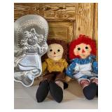 Raggedy Ann Happy Birthday Cake Pan, Homemade Doll and Raggedy Ann Doll