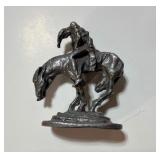 Pewter End of the Trail Native American Warrior