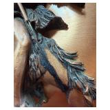 End of the Trail Native American Copper Craft (spear is broken off)