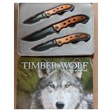 Timber Wolf Knives in Metal Case