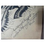 Native American Art, Post Cards in Frames