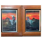 Native American Art, Post Cards in Frames