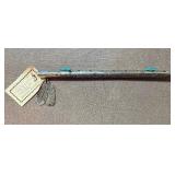 Sterling Silver Native American Flute w/ Turquoise Accents and Feather Fetishes