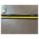 Sterling Silver Native American Flute w/ Turquoise Accents and Feather Fetishes