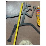 Native American Metal Art, Key Chain and Stone Trinket Box