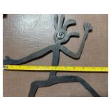 Native American Metal Art, Key Chain and Stone Trinket Box