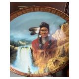 Native American Plate, Wedding Vase and 2 Books