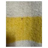 Native American-Style Wool Vest Adorned w/ Antler Buttons, Leather Pocket and Beads