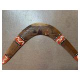 Aboriginal Art, Hand Painted Boomerang