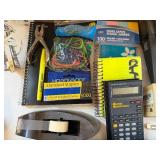 Misc Office Items, Notebooks, Metal Lamp, HP Scanner and MORE