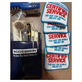 Scotsman Tools in Pouch, Poclet Knife/Multi-Purpose Tool and Patches