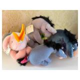 Plush Piglet and Eeyore Toys