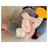 Plush Piglet and Eeyore Toys