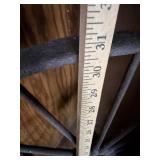 Vintage Iron Wagon Wheel, About 30"