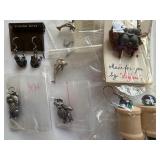 Earrings - Frogs, Koalas and Spools and Charms - Dolphins and Bears (2 Each)