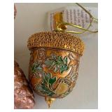 Enameled Acorn, Ornaments in a Glass Jar