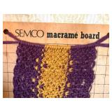 SEMCO Macrame Board, Yarn and Wood Beads