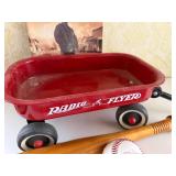 Mini Radio Flyer Wagon, Wranglers Program and Ball, Small Bats