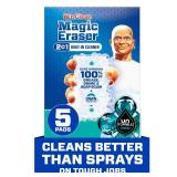 Mr. Clean Magic Eraser Foaming Sponge, All Purpose Cleaner, Dawn Cleaning Power, Wall, Sneaker, Oven Cleaner, Kitchen, Bathroom, Shower Cleaning Supplies, Scrubber, Ultra Foamy, 5ct