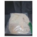 QINSEN Tummy Control Swimsuit Sexy Deep V Neck High Waist Bathing Suit for Women Cross Back Monokini White XL