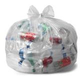 Aluf Plastics 36012CL 20-30 Gallon 1.2 MIL Thick Clear Heavy Duty Trash Bags - 30" x 36" - Pack of 100 - For Recycling, Kitchen, Contractor, & Outdoor
