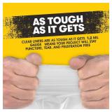 Aluf Plastics 36012CL 20-30 Gallon 1.2 MIL Thick Clear Heavy Duty Trash Bags - 30" x 36" - Pack of 100 - For Recycling, Kitchen, Contractor, & Outdoor