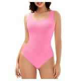JulyGirl Shapewear Bodysuits for Women Tummy Control Bodysuit Seamless Shapewear for Women, M