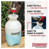 Chapin USA 20004 Pump Sprayer, 1 Gallon, Lawn and Garden, Hand Pressurized, Anti-Clog Filter, Adjustable Spray Nozzle, Spraying Plants, Watering, Weeds, Fertilizer and Pests, Translucent
