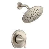 Moen Glyde Brushed Nickel Shower Only System with Rainshower Showerhead without Valve, T2842EPBN, Retail $274