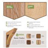 Ekena Millwork 4"W x 12"D x 12"H Thorton Rough Sawn Knee Brace, Western Red Cedar, Decorative and Structural Wood Bracket, Add Rustic, Aesthetic for Interior and Exterior, Supporting Beams, Pergolas, 