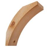 Ekena Millwork 4"W x 12"D x 12"H Thorton Rough Sawn Knee Brace, Western Red Cedar, Decorative and Structural Wood Bracket, Add Rustic, Aesthetic for Interior and Exterior, Supporting Beams, Pergolas, 