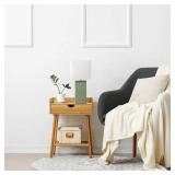 Elegant Designs Modern Leather Table Lamp Sage Green, Retail $50