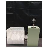 Elegant Designs Modern Leather Table Lamp Sage Green, Retail $50