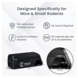 OWLTRA OW-2 Indoor Electric Mouse Trap 2 PCS, Instant Kill Rodent Zapper with Pet Safe Trigger, Black, Retail $35