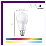WiZ Connected 100W A19 LED Smart Light Bulbs Color - Connects to Your Wi-Fi - E26 Smart Bulb - Control with Voice or App + Activate with Motion - Matter Compatible